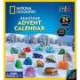 National Geographic - Set educativ Calendar de Craciun descopera roci si pietre pretioase cu 24 de surprize National Geographic 